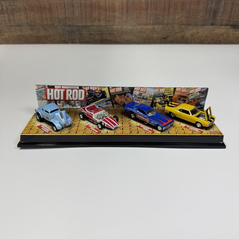 Hot Wheels 1999 Hot Rod Showcase Set (Missing Cover) - Camaro, Charger, Willys